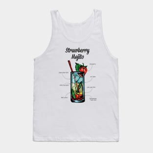 Strawberry Mojito Cocktail Recipe Tank Top